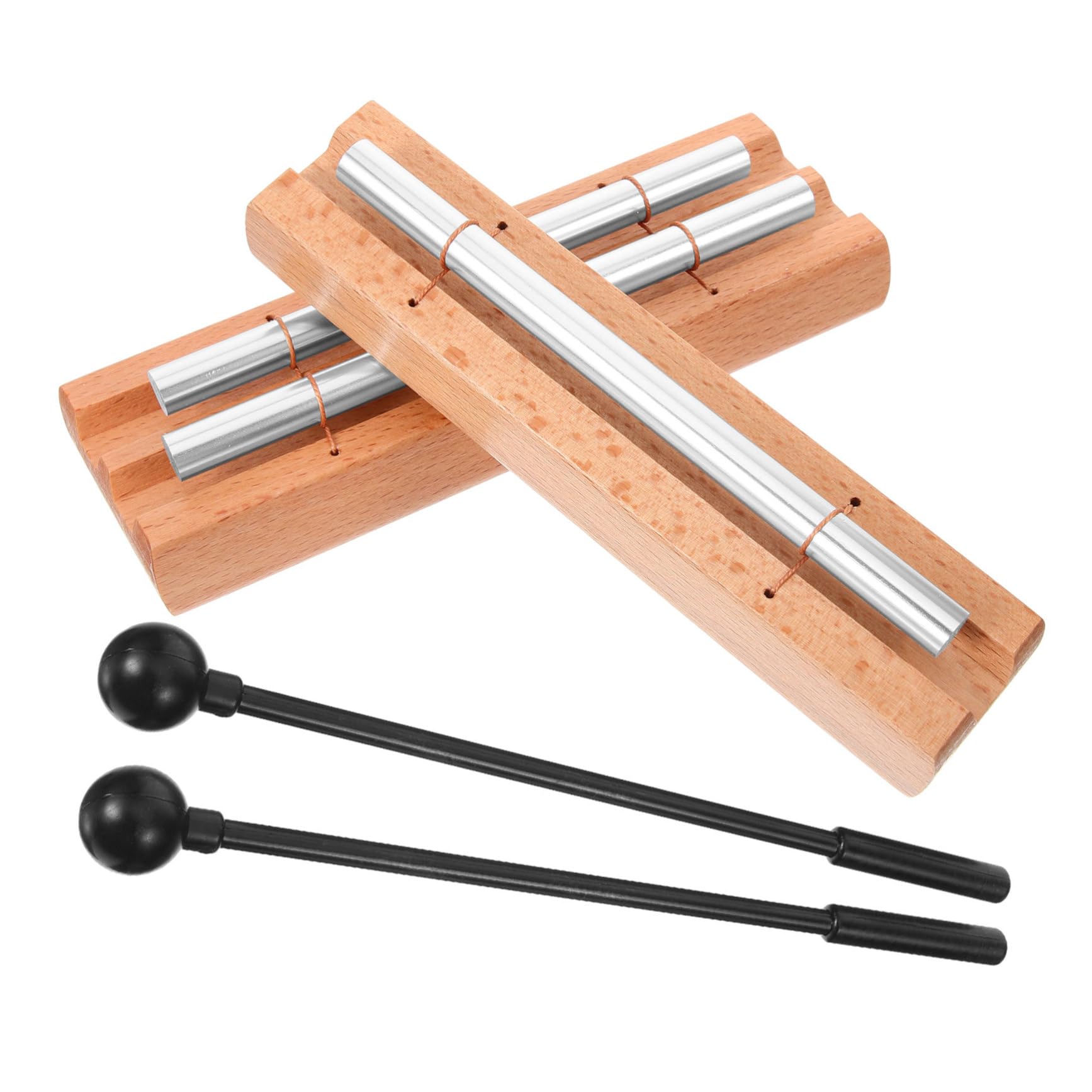 SOESFOUFU Percussion Chimes Set 2 Pack Hand Chime Mallets for Music Classroom Meditation Chime Instrument for Adults