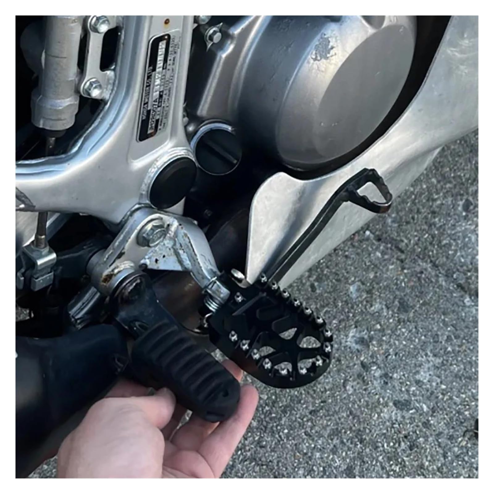 Pedane Poggiapiedi Per Honda Transalp 600 XL600V 1987-1999 - Accessori Moto In Nero, Antiscivolo E Resistenti