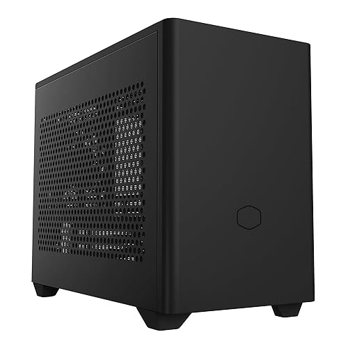 Cooler Master NR200 Mini-ITX PC Case, 330mm Horizontal Triple-Slot Mount GPU, 240mm|280mm AIO, SFX PSU 130mm, Compatible RX 7900 XTX|4080 Super, Vented Panels, DIY - NR200 Black