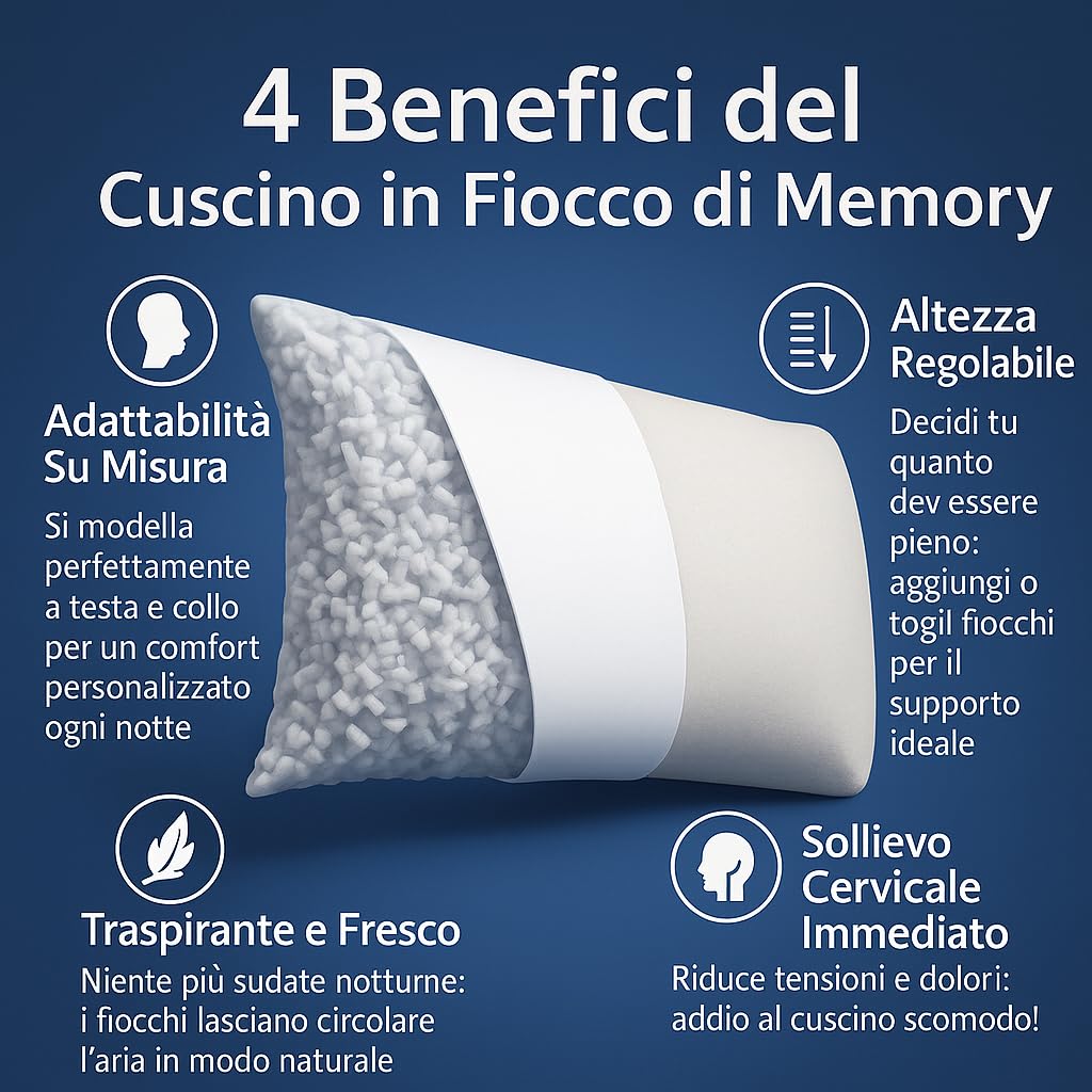 Francegaglia® Materasso matrimoniale 1600 Molle Insacchettate & Memory con Fascia 3D Traspirante + 2 Cuscino in Fiocco di Memory - Altezza 25cm - Dispositivo Medico Detraibile 160x190