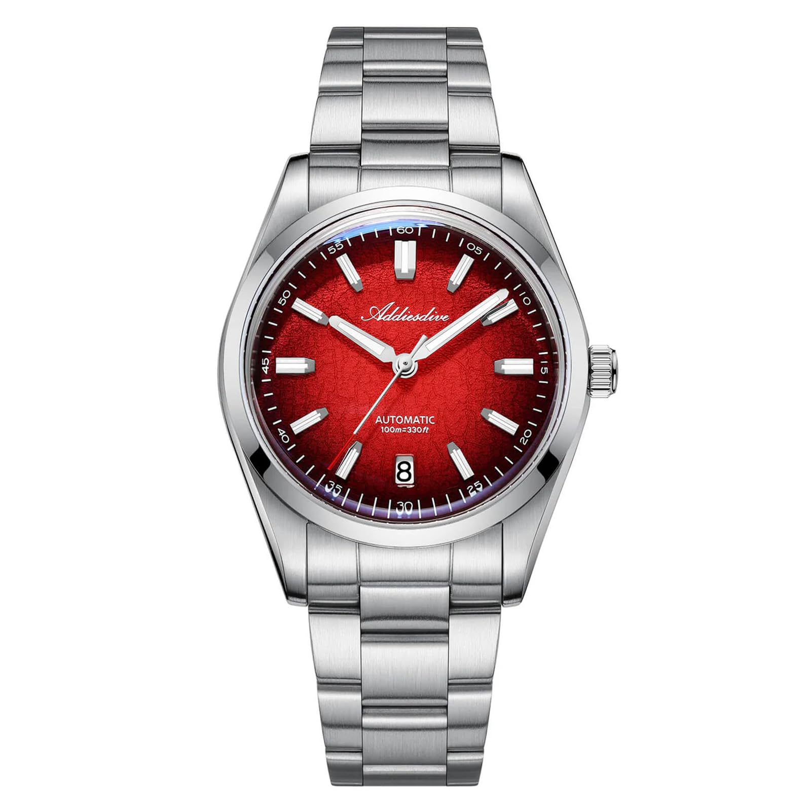 ADDIESDIVE AD2091 39 MM Orologio meccanico da uomo, movimento automatico NH35A, cristallo zaffiro, bracciale in acciaio inossidabile, orologio subacqueo 100M