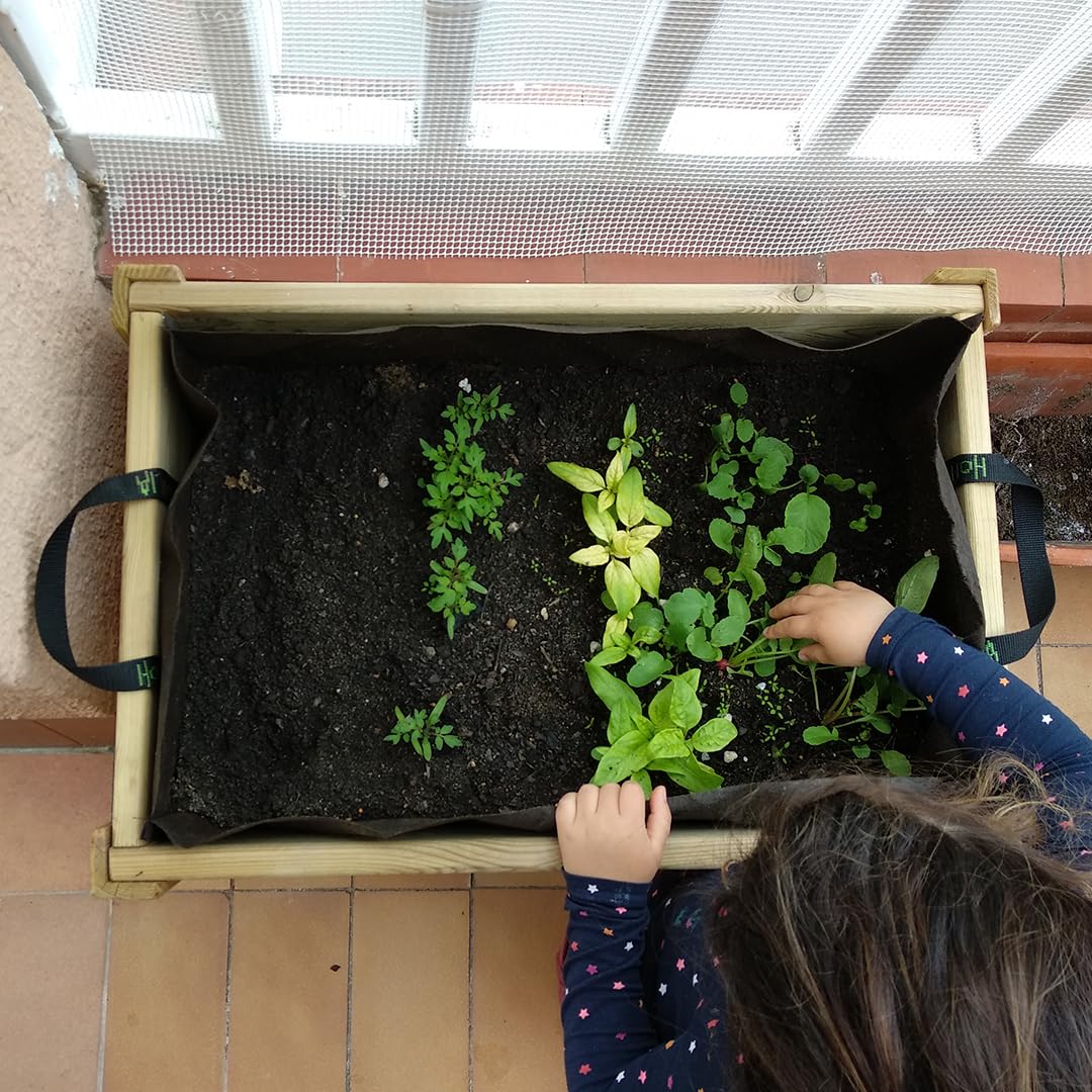 Hortalia Leo - Huerto Urbano Kit de Cultivo, Talla S, 60 x 40 x 40 cm