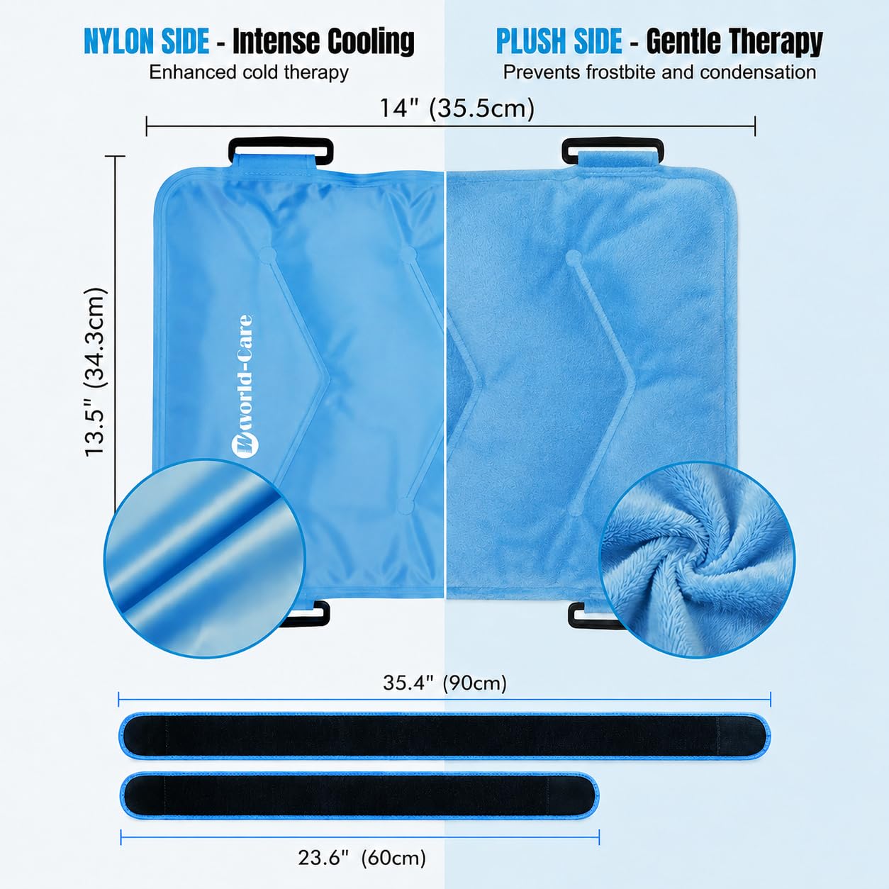 Fascia Ghiaccio Gel per Anca Riutilizzabile, Impacco Freddo Caldo per Protesi Anca Post Chirurgia, Borsa Ghiaccio per Borsite Dolore Nervo Sciatico, Compressa Crioterapia per Infiammazione Gonfiore