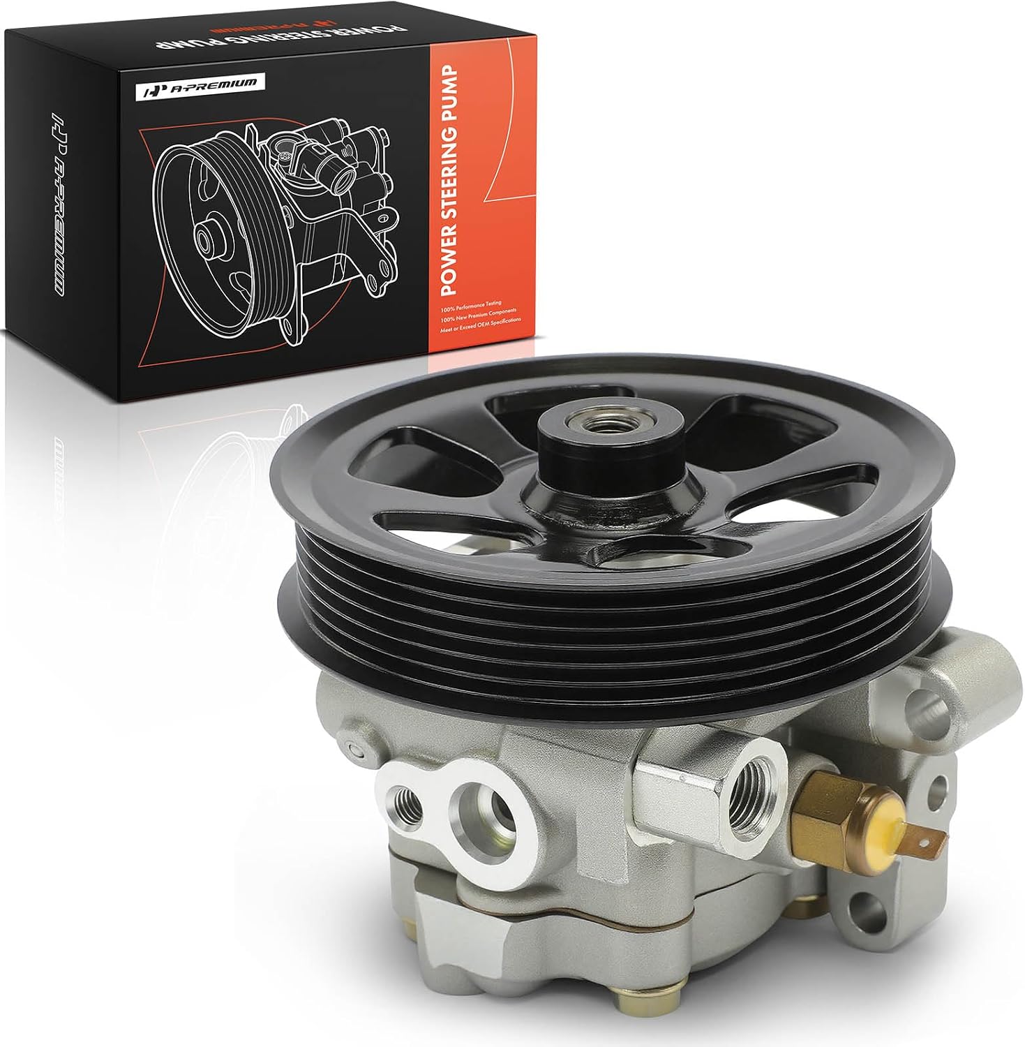 A-Premium Power Steering Pump, with Pulley, Compatible with Mazda MX-5 Miata MX5 Miata 2006-2015, 2.0L, Replace # NE5132650B