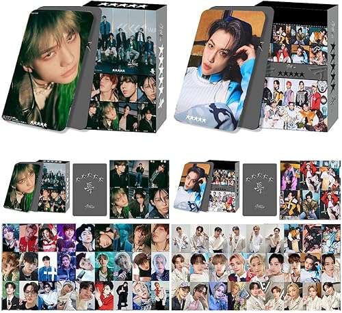 Kpop Stray Kids - Juego de 2 tarjetas fotográficas de 5 estrellas de 5 estrellas, regalo para decoración de fiesta de fanáticos