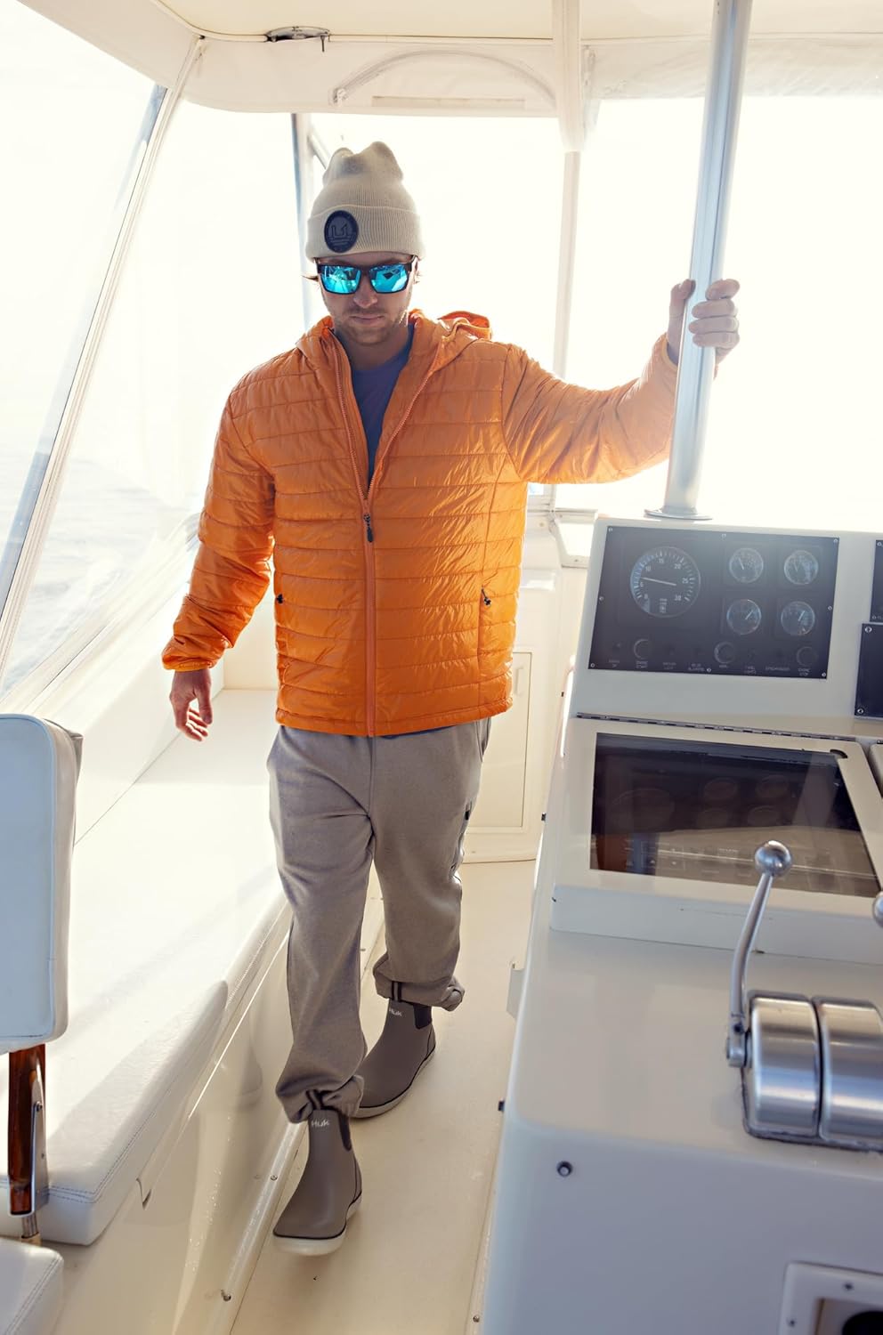 HUK Trucker, Anti-Glare Snapback Fishing Hat for Men - Image 6