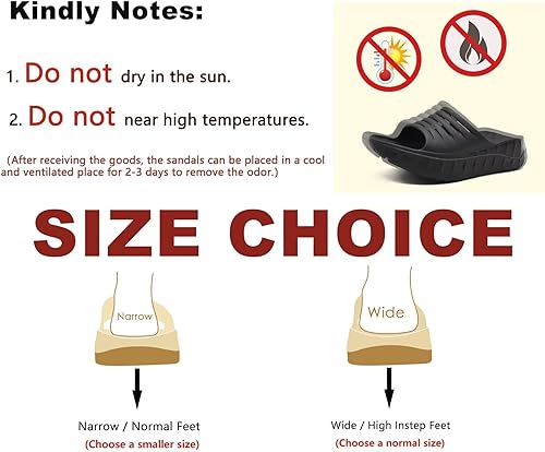 Miniatura 6 de KuaiLu Sandalias ortopédicas de recuperación para hombre, con puntera abierta, con amortiguación gruesa, reducen el estrés en los pies