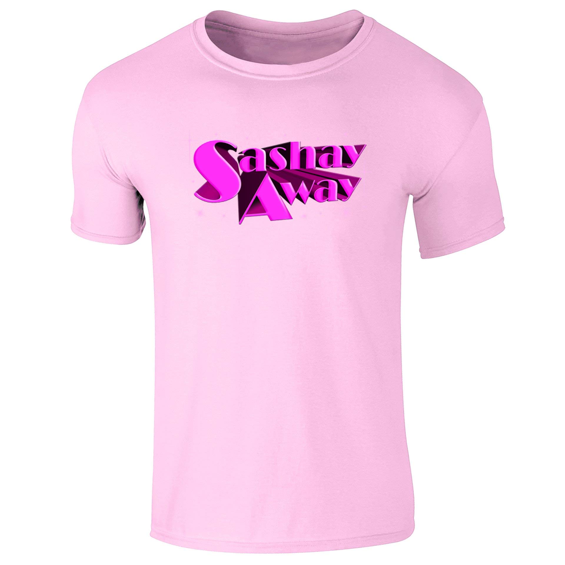 Flip Men's Pink Sashay Away Ru Paul Inspired Drag Race Queen T-Shirt Light (S)
