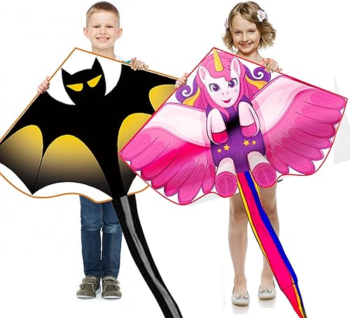 Vista 21 de Kite for Kids Ages 3-5 4-8 & Adults, Flying Toys Beach Toys Outdoor Toys, Easy to Fly Butterfly Kites with Handle and 328FT Kite String, Large