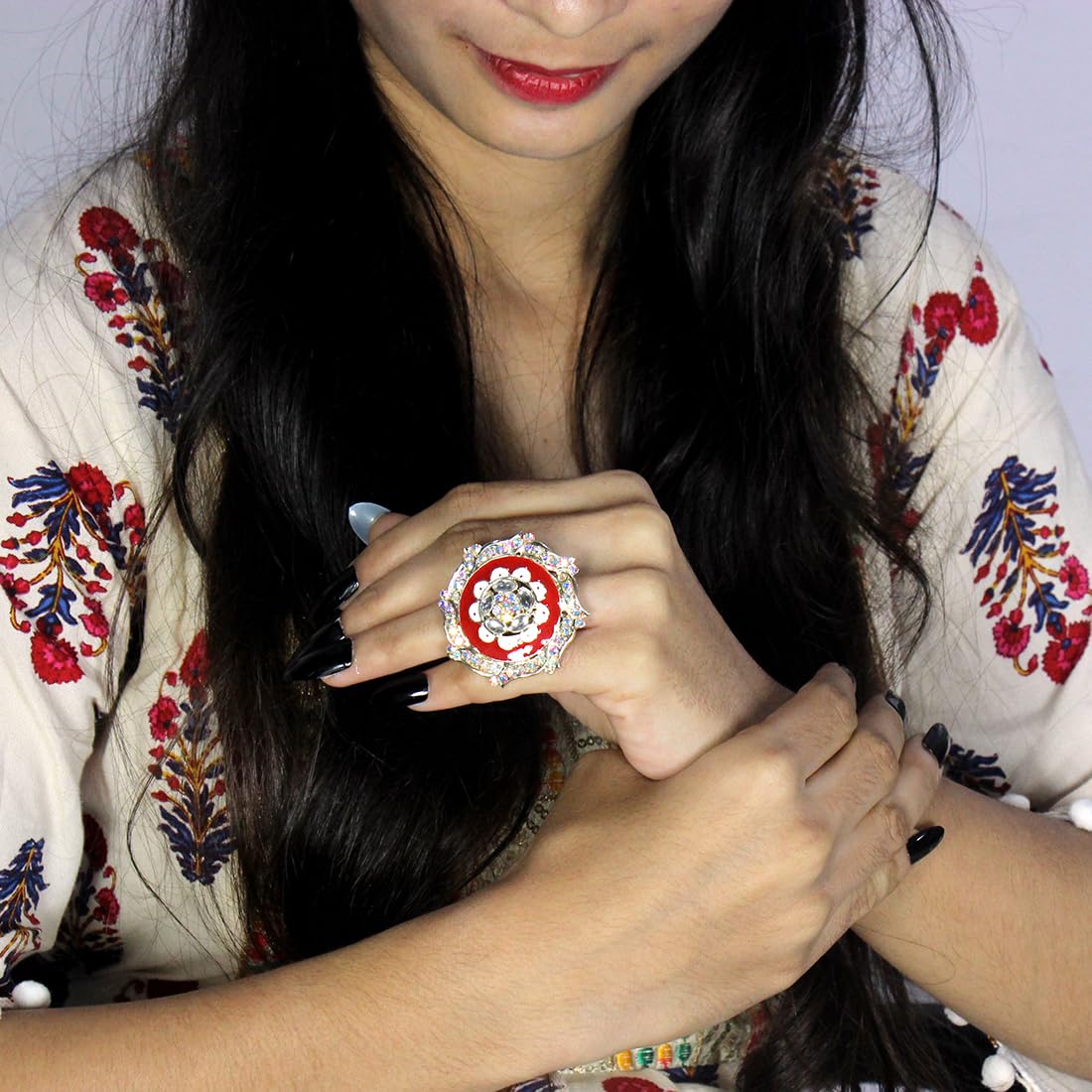 Adjustable Plated Wedding Finger Ring (1600150)