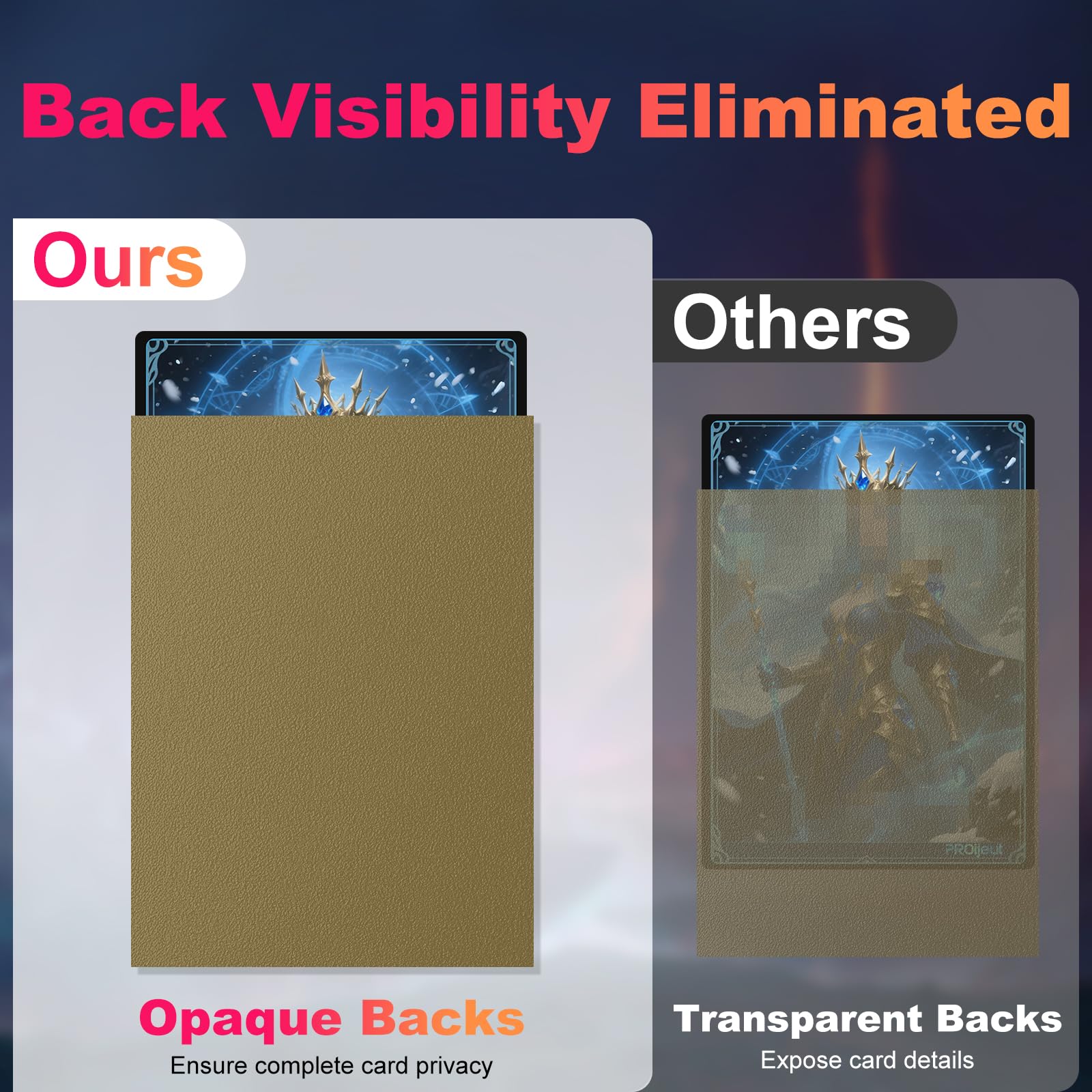 Amazon.com: 200 Pack Card Sleeves, Matte Dual Trading Card Sleeves