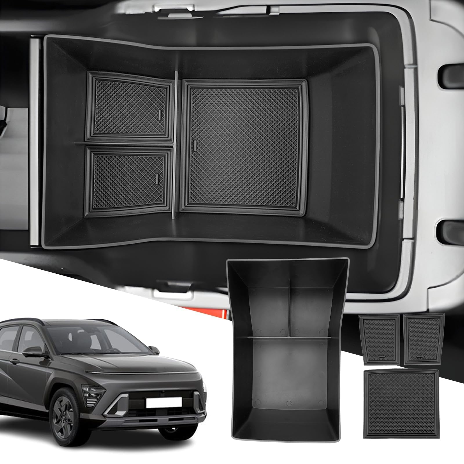 Amazon.com: SXCY Fit for 2024 2025 Hyundai Kona Console Armrest ...