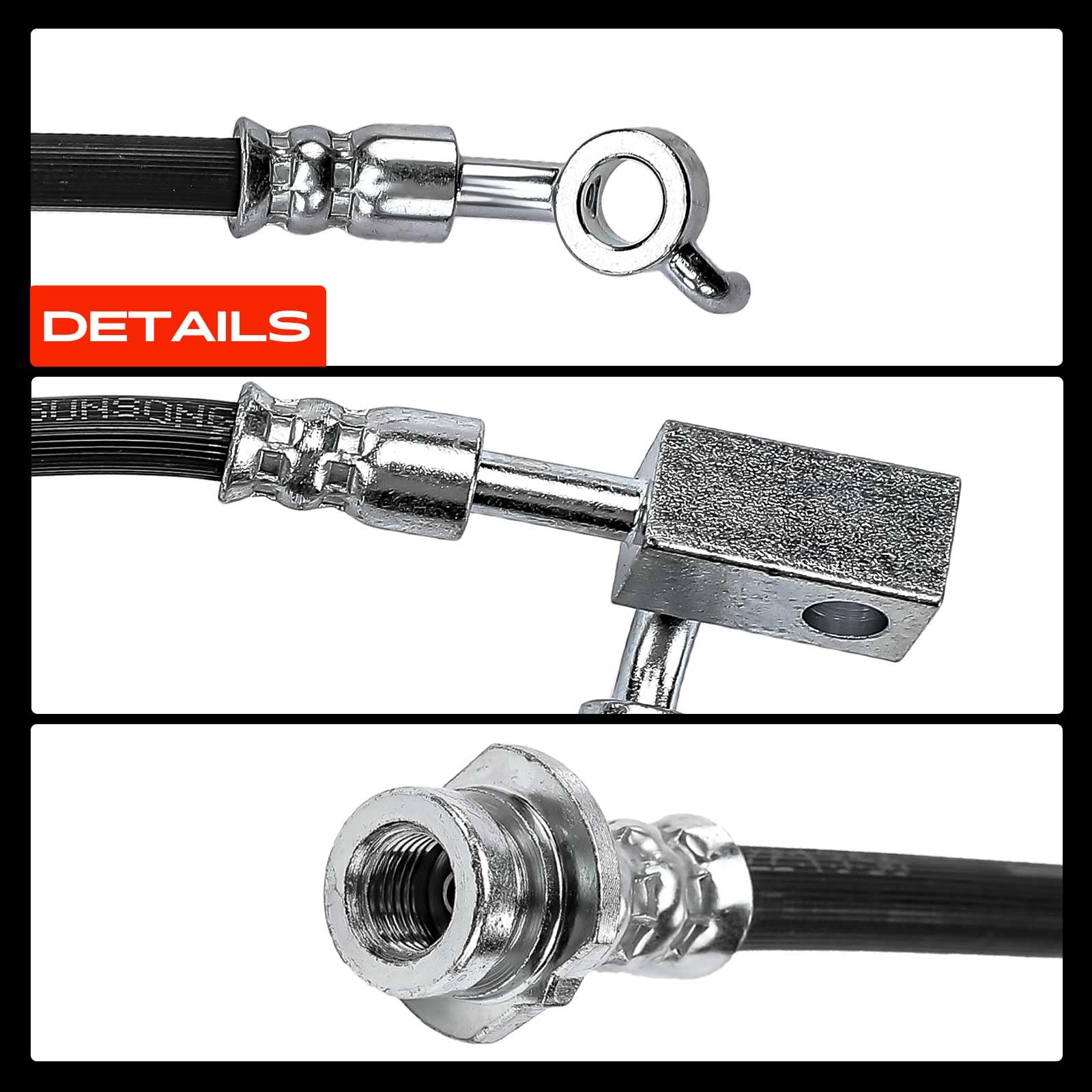 Frankberg 2 mangueras de freno delanteras izquierda y derecha 46210ZV01B | Compatible con: QX56
