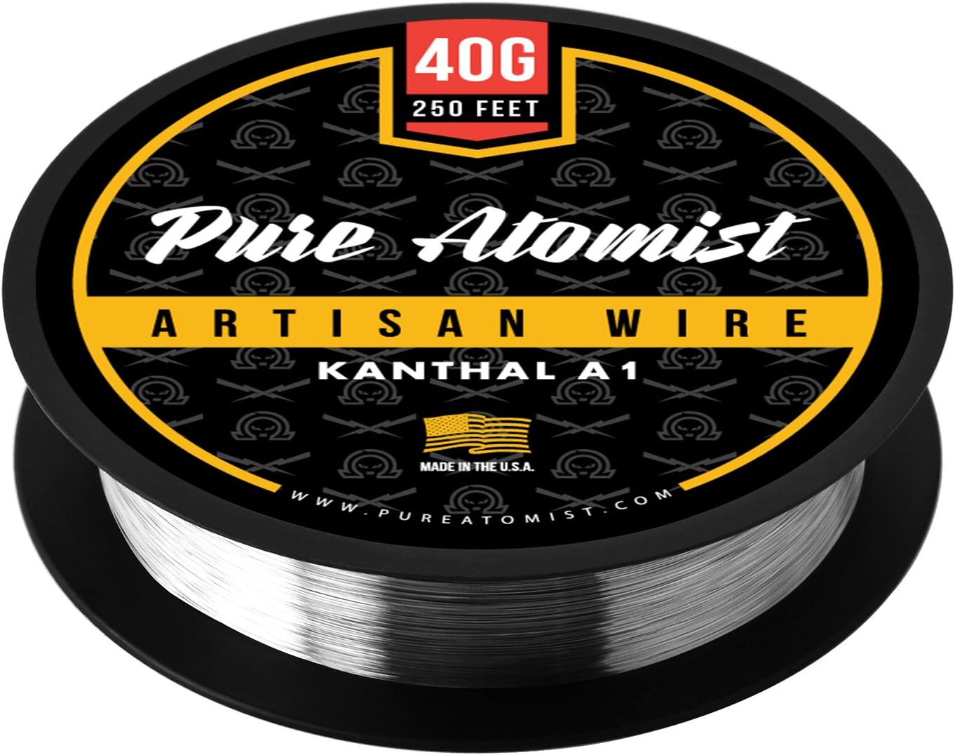 40g - PURE ATOMIST 40 Gauge kanthal A1 Resistance Wire - 250' & 500' Lengths (500)