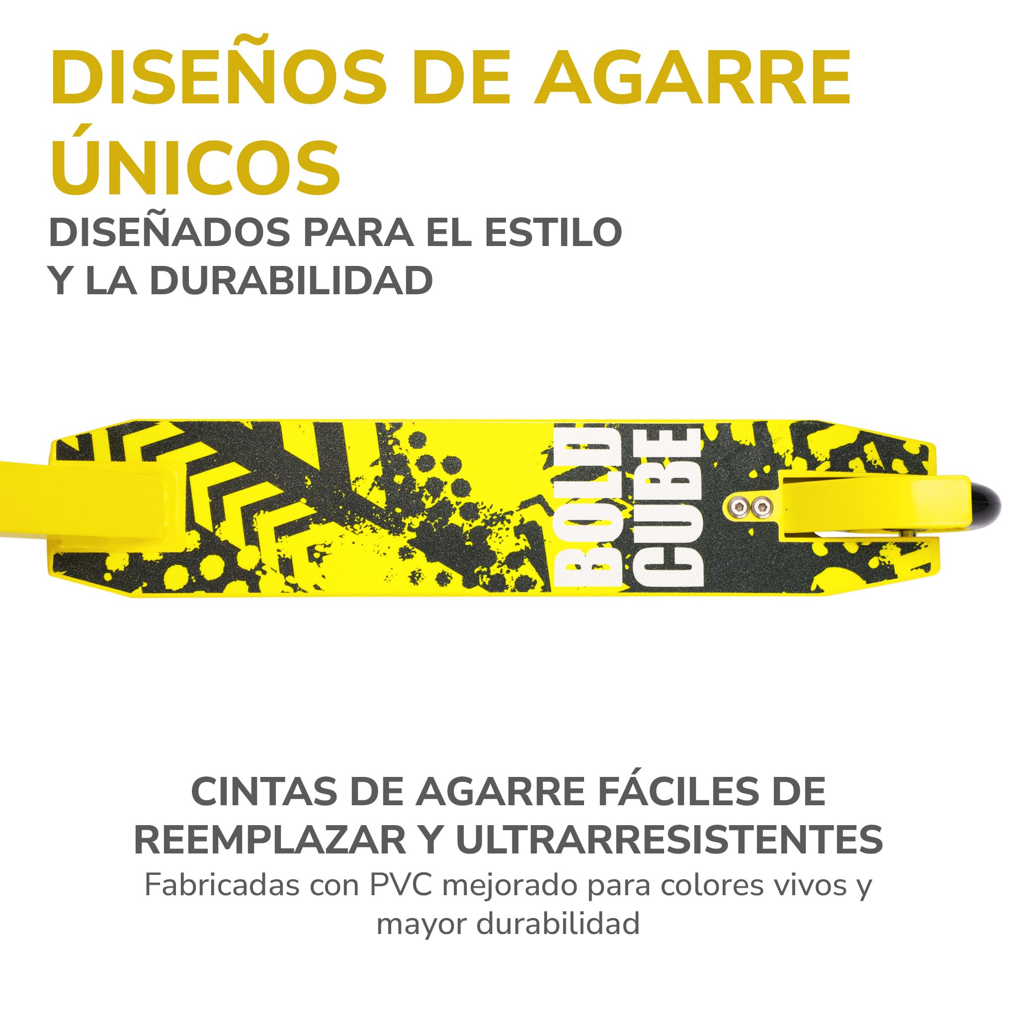 BOLDCUBE Patinete Freestyle | Niños y Niñas | 6-16+ Años | Pro 360° | Aluminio | ABEC 7 | para Niños y Adolescentes