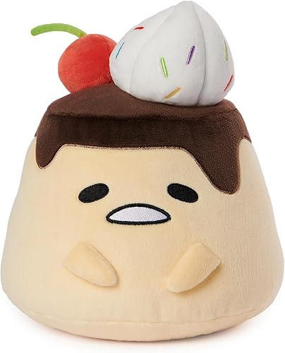 GUND Sanrio Gudetama El huevo perezoso de peluche, Flan Gudetama juguete de peluche para edades de 1 año en adelante, 9 pulgadas