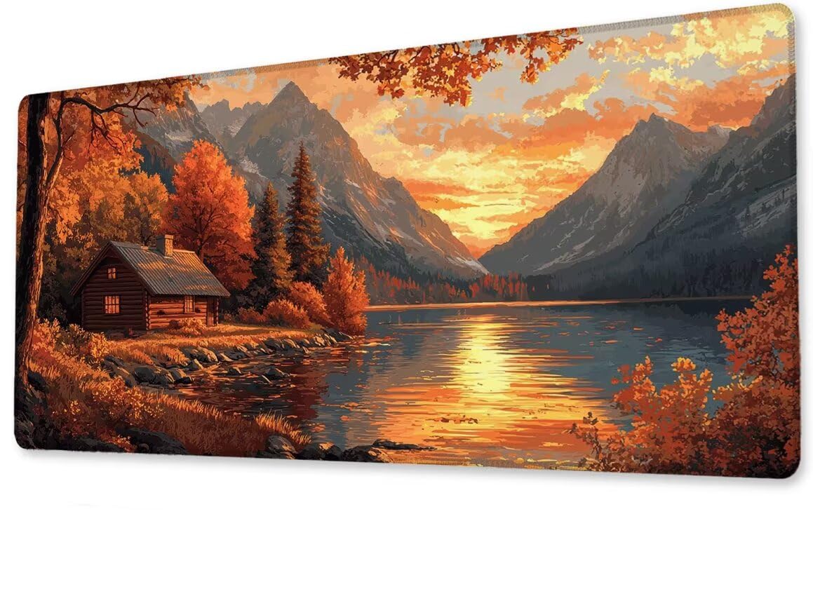 Podkładka pod mysz, duża, gamingowa podkładka pod mysz, XXL, 900 x 500 x 3 mm, podkładka na biurko, antypoślizgowa, gumowa podstawa, wodoodporna i trwała, podkładka pod klawiaturę, do gier, biura