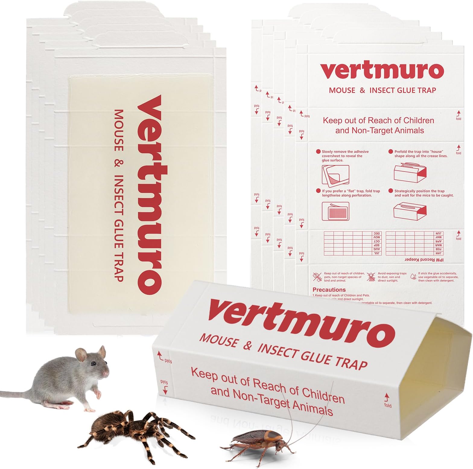 Amazon.com : Catchmaster Mouse & Insect Super Glue Traps 30PK, Mouse ...