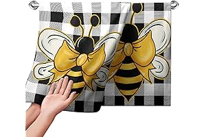 Bumble Bee Hand Towels for Bathroom Set of 2 Summer Honey Bee...