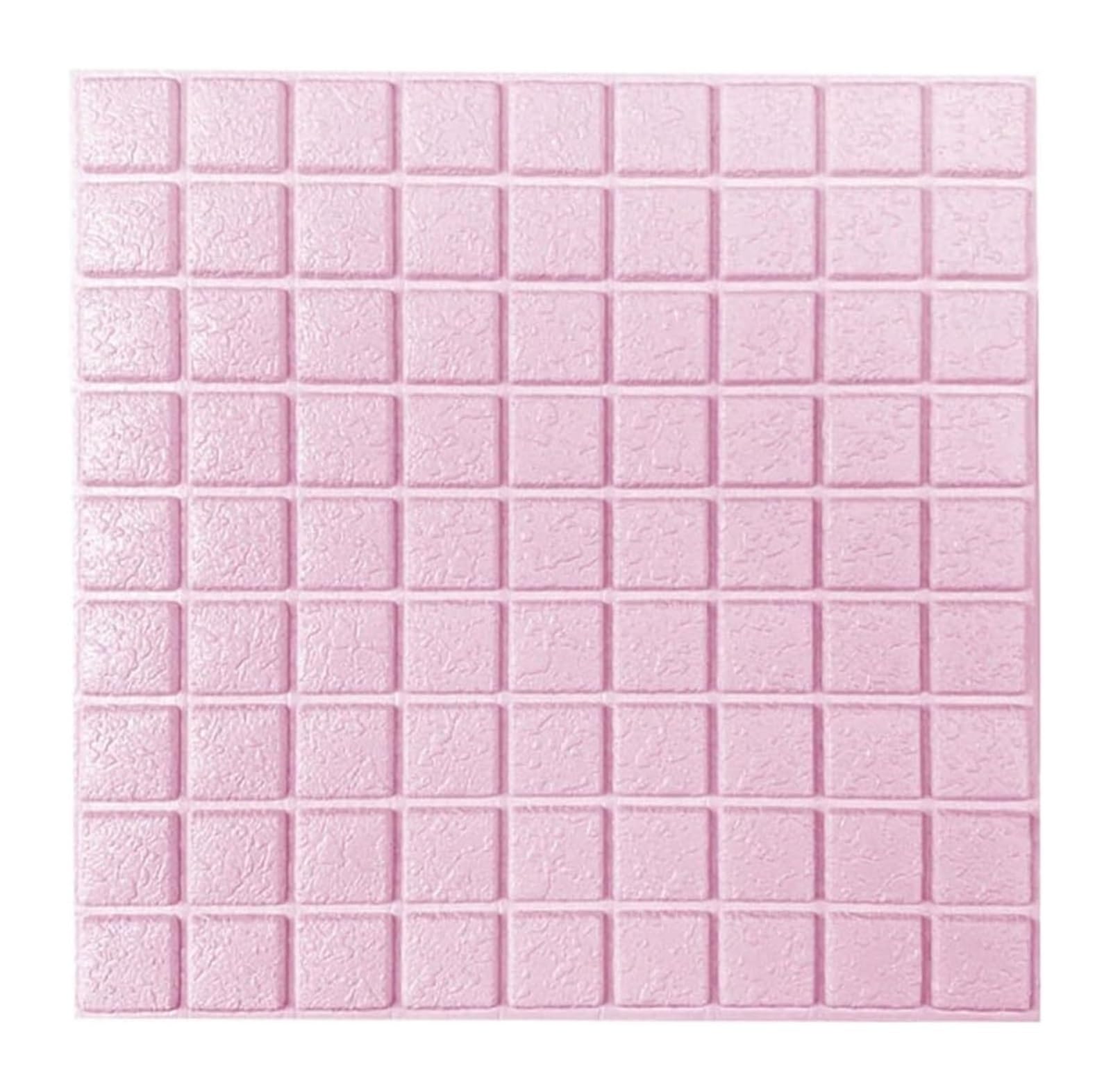 Sdgeryeeg Rosa Wall Panels， 10Pcs Anti-Collision Self Adhesive 3D Wall Panels Peel And Stick, Foam Panel ​For Living Room, Bedroom(Rosa)