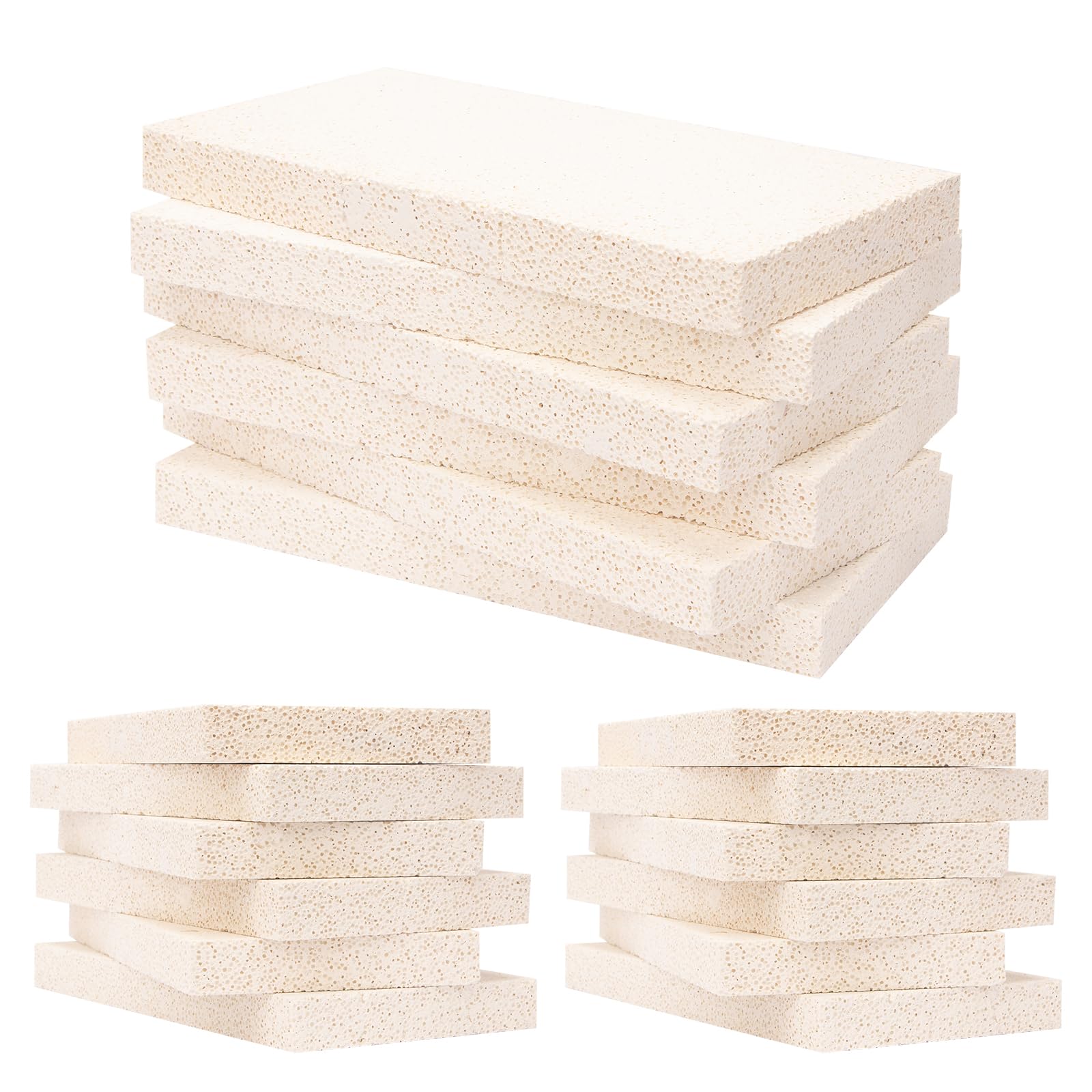 Photo 1 of 18 Pieces Insulating Fire Brick for Ovens, Kilns, Blacksmith, Fireplaces, Forges 9" x 4.5" x 0.79" 2310F Rated Insulating Fire Bricks