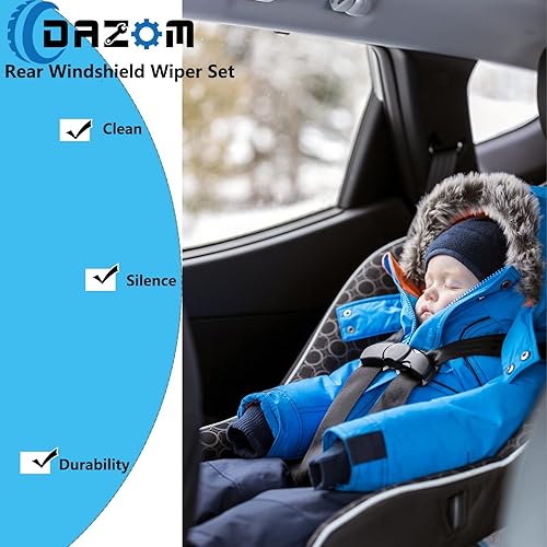 Miniatura 6 de Brazo y cuchilla de limpiaparabrisas trasero de repuesto para Chevy Tahoe 2007-2013, Suburban  Cadillac Escalade ESV 2007-20142007-2013 GMC