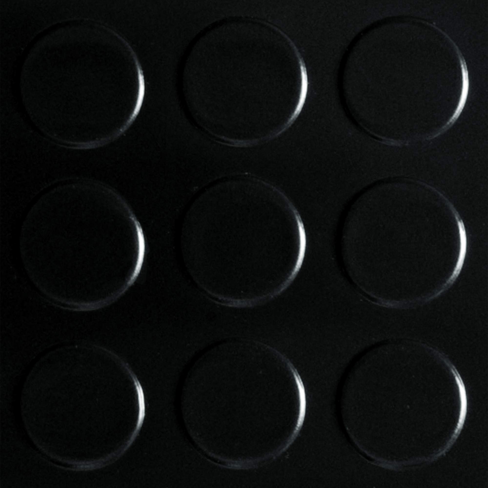 G-Floor Large Coin Pattern Vinyl Garage Floor Protector Mat (5' x 10', Midnight Black), Extremely Durable, Waterproof Parking Pad and Flooring