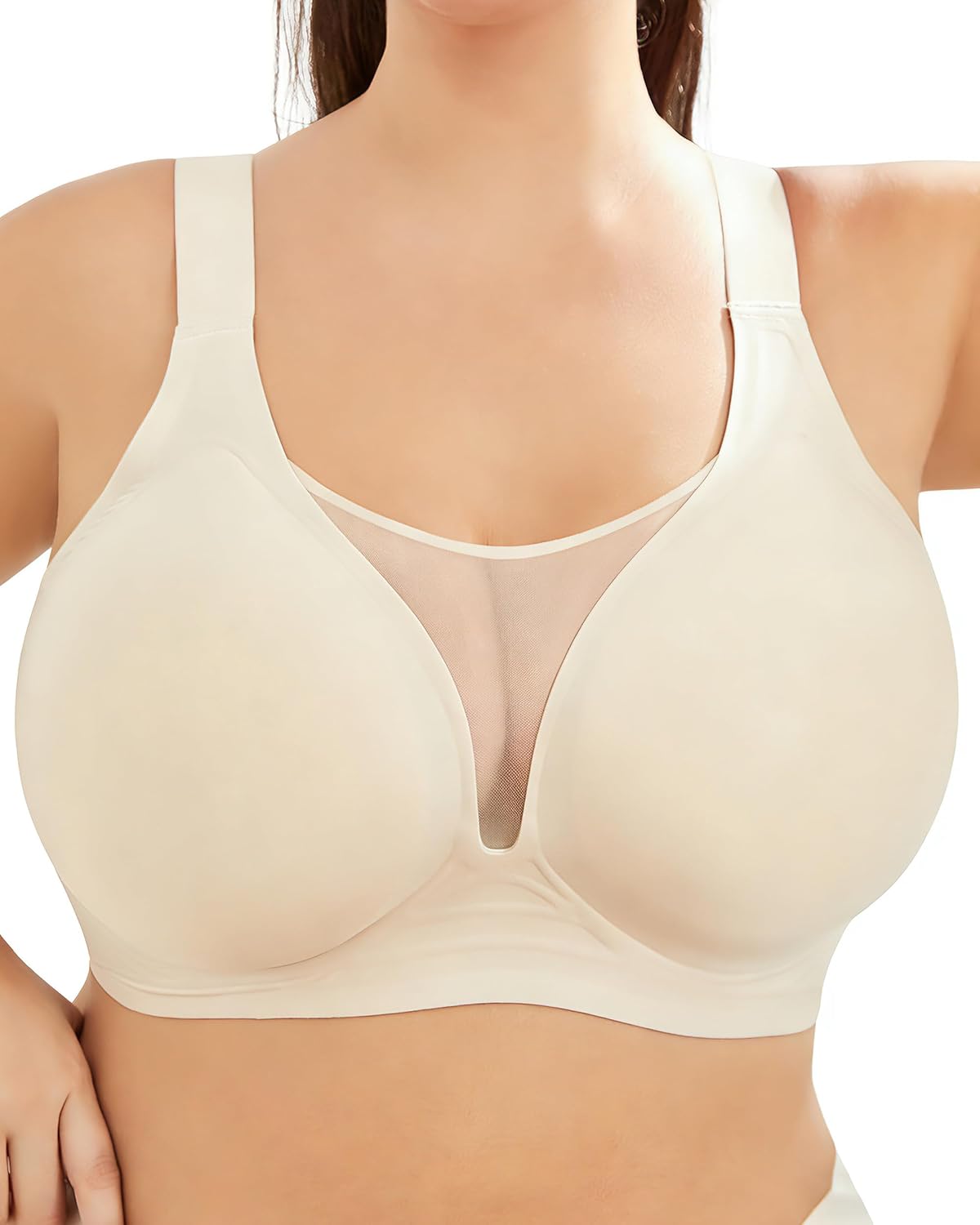 Wireless Bras for Women No Underwire Push Up Bra Seamless Jelly Plus Size Comfortable Full Coverage Womens Bras
