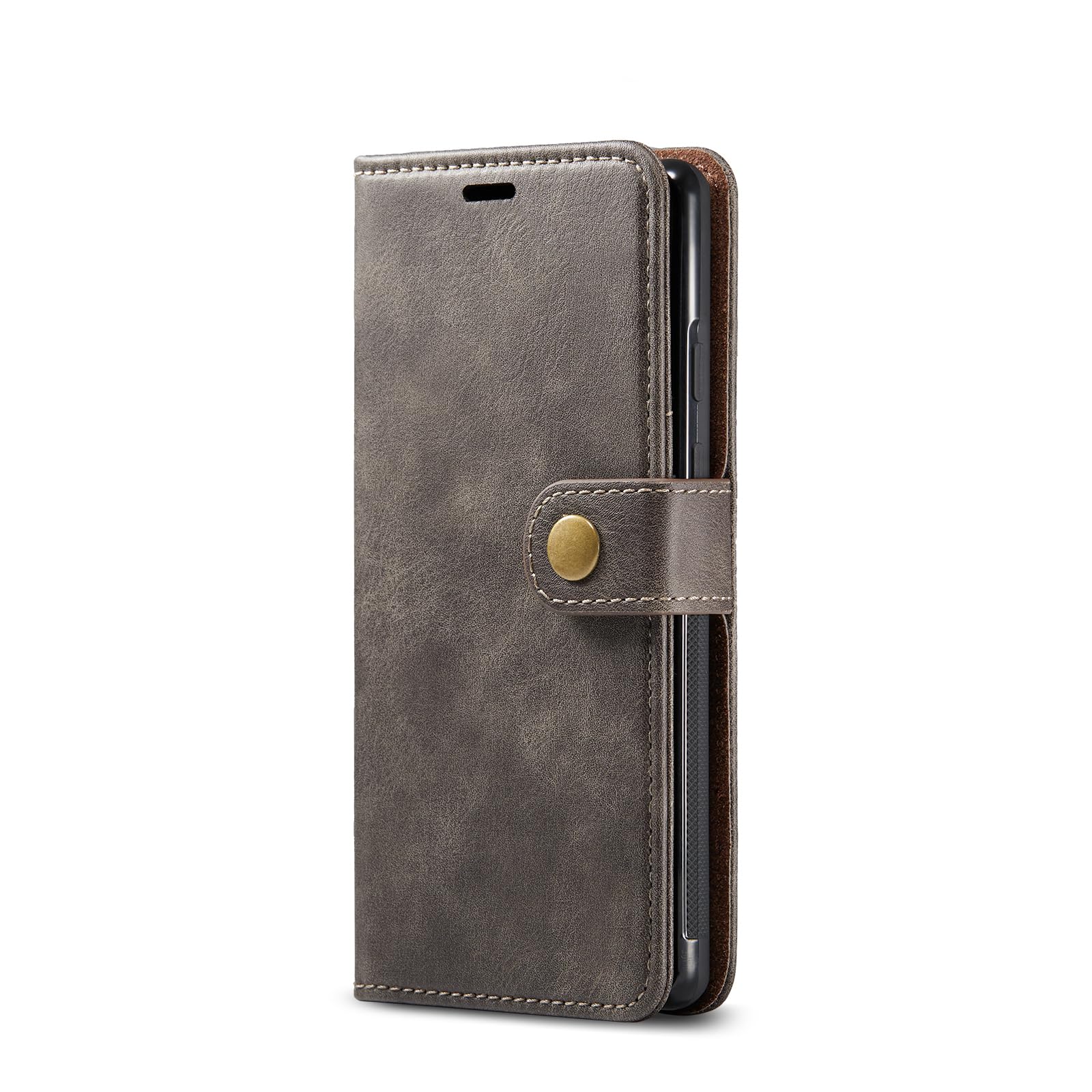 Asuwish Étui de téléphone pour Google Pixel 6 - Portefeuille magnétique amovible avec protecteur d'écran en verre trempé - Emplacement pour carte à rabat - Pixel6 Pixle Six - Pour femmes, hommes,