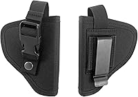 Vista 6 de Funda táctica para cinturón con clip de cinturón para revólveres, funda de cintura por fuera de la funda de cintura, se adapta a .22 .38.357 J Frame