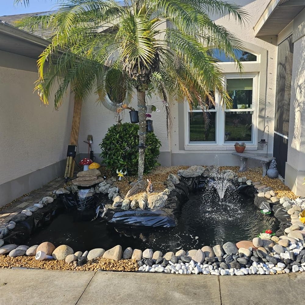 Revestimiento de estanque de 0,30 mm, 4 x 9 m, resistente al agua, flexible para Koi Po, jardines acuáticos, fuentes y cascadas, ideal para 2 x 2 x 5 m, 4 x 6 m, 8 x 6 m