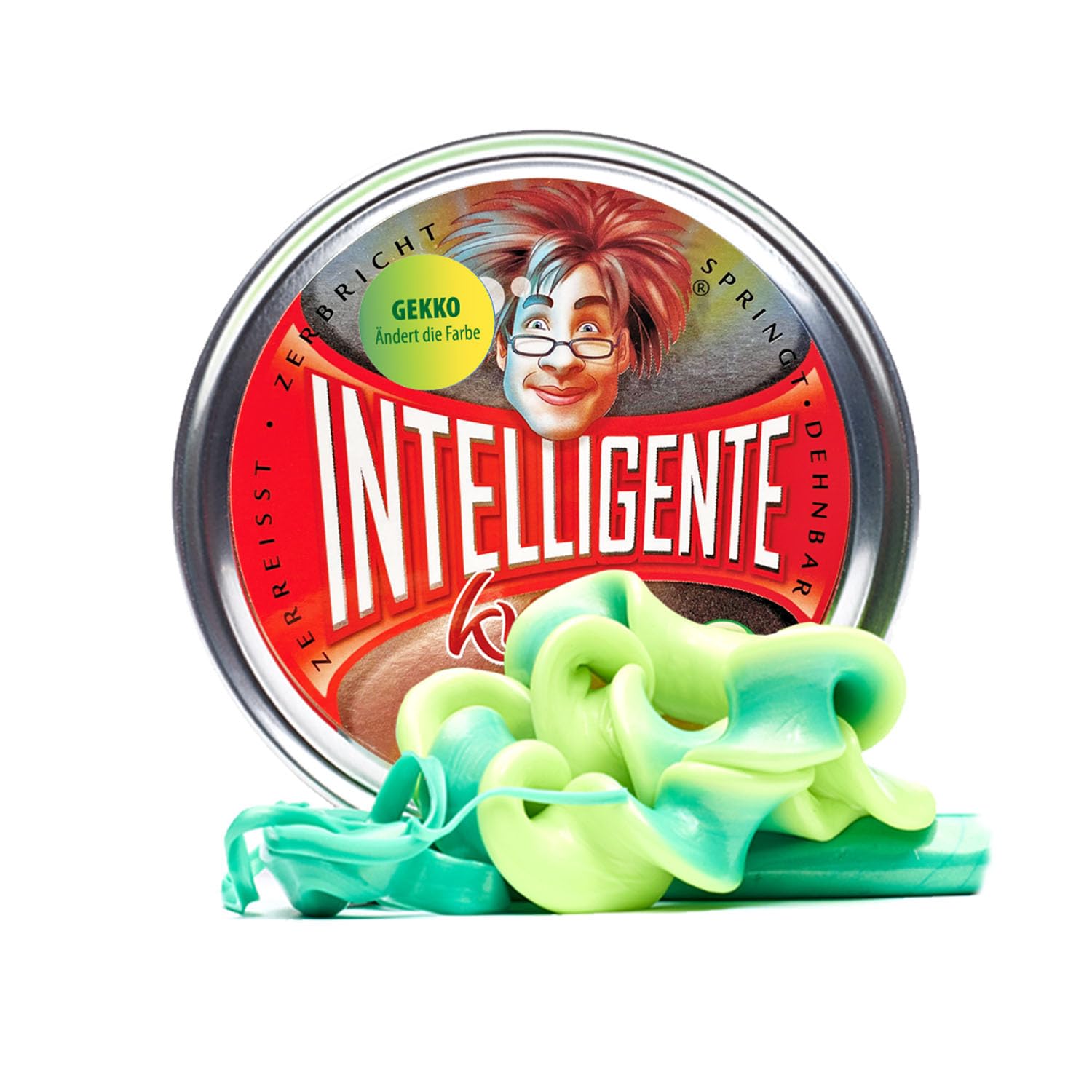 Intelligente Knete - Gekko - Changes Colour with Heat - Children's Clay and Therapy Putty in One - Better than Any Stress Ball! For Children and Adults (Large Tub, 80g) — image 1