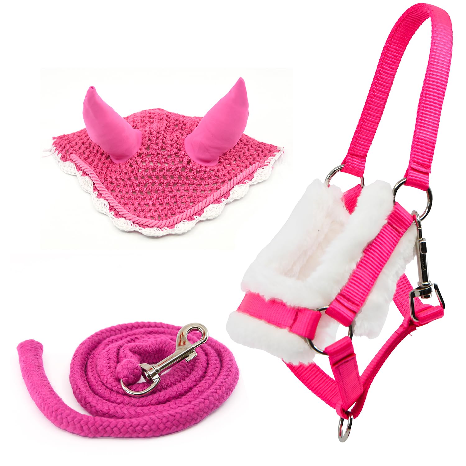 Ensemble de licou de cheval de corde de plomb de collier de