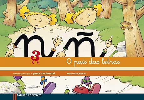 Caderno de Escritura 2 o Pais das Letras Infantil Montesori Espiral Ed