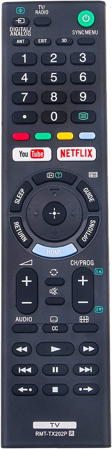 Allimity RMT-TX202P Replacement Remote Control fit for Sony Bravia LCD TV KLV-43W752D KLV-49W752D KLV-32W512D KLV-32W562D KLV-40W562D KLV-48W562D KLV-32R412D KLV43W752D KLV49W752D KLV32W512D