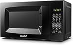 COMFEE EM720CPL-PMB Countertop Microwave Oven with Sound On/Off, ECO Mode and Easy One-Touch Buttons, 0.7 Cu Ft, Black