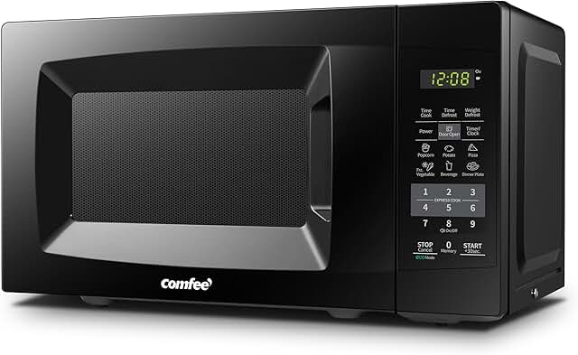 COMFEE EM720CPL-PMB Countertop Microwave Oven with Sound On/Off, ECO Mod...
