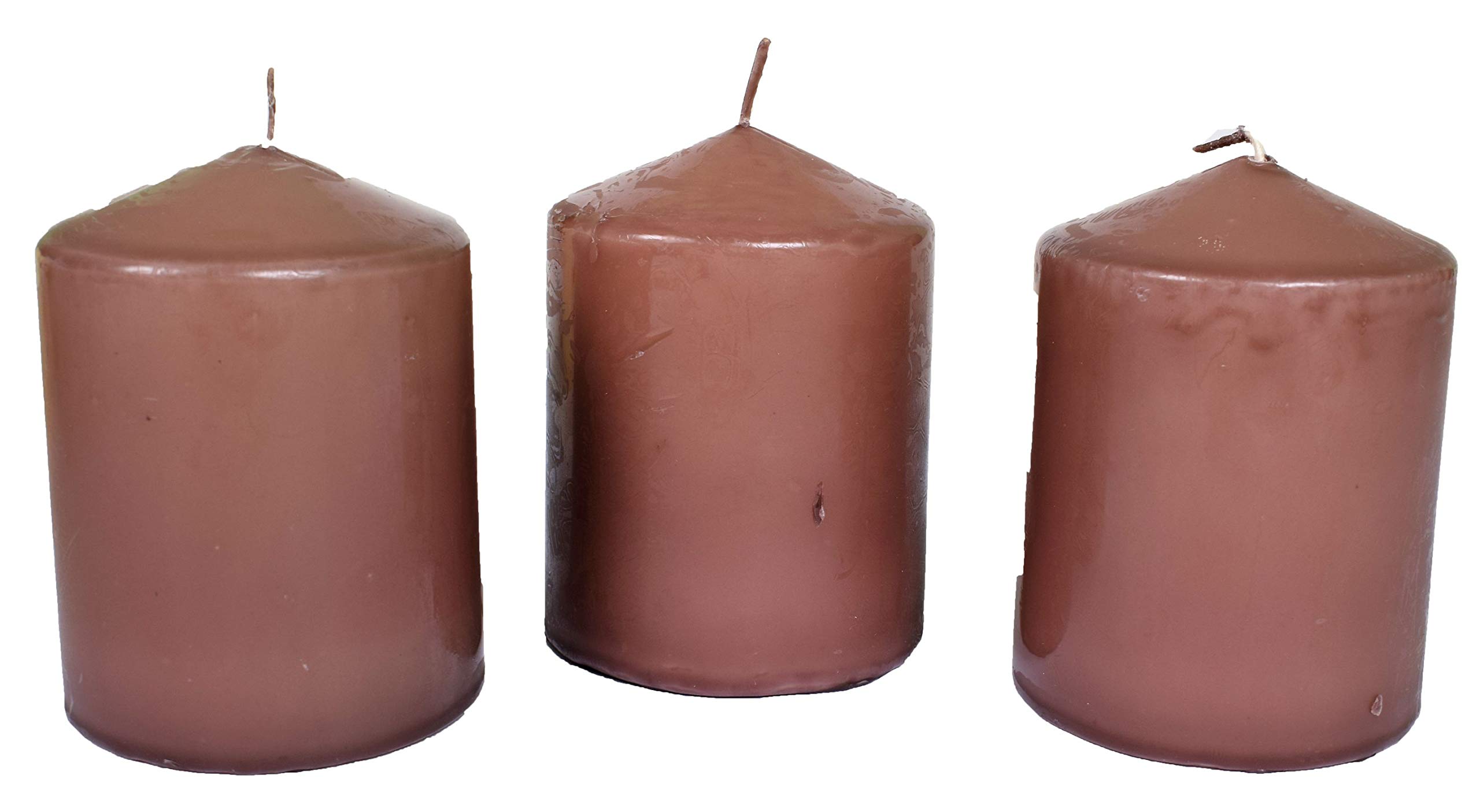 Velas votivas decorativas perfumadas antitabaco Chocolate 7,5x10 cm 40 h Lote 3
