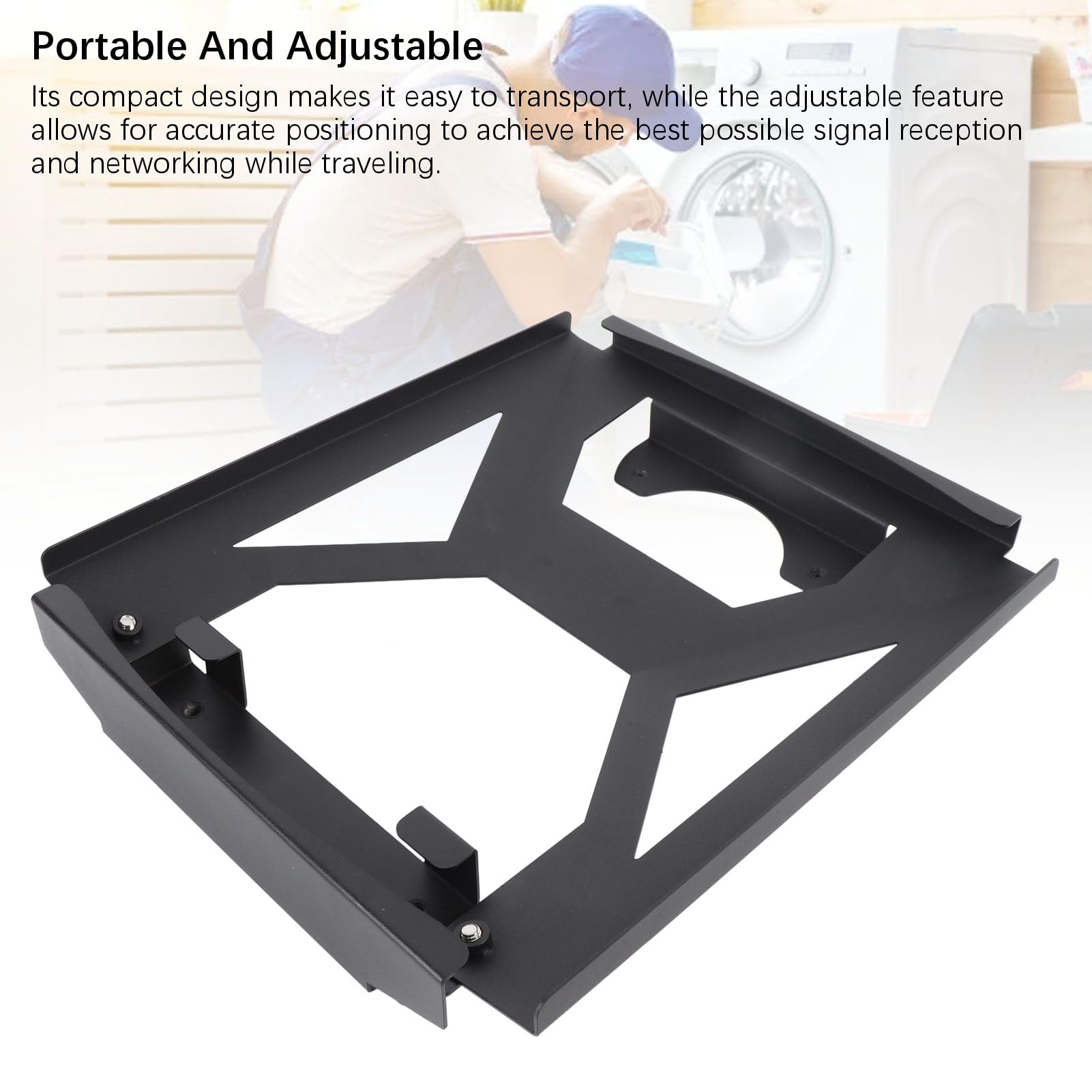 Soporte de ventosa compacto de aleación de aluminio para coche satelital, instalación segura para Mini plato, para coches, RV, barcos