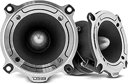 DS18 Pro-TW220 Tweeter de alumínio super Bullet de 1" 350W Max 225W RMS com crossover embutido (2 alto-falantes incluídos)