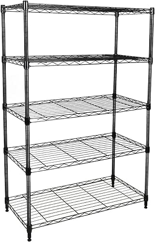 Simple Deluxe Heavy Duty 5-Shelf Storage Shelving Unit, 1250lbs Loading