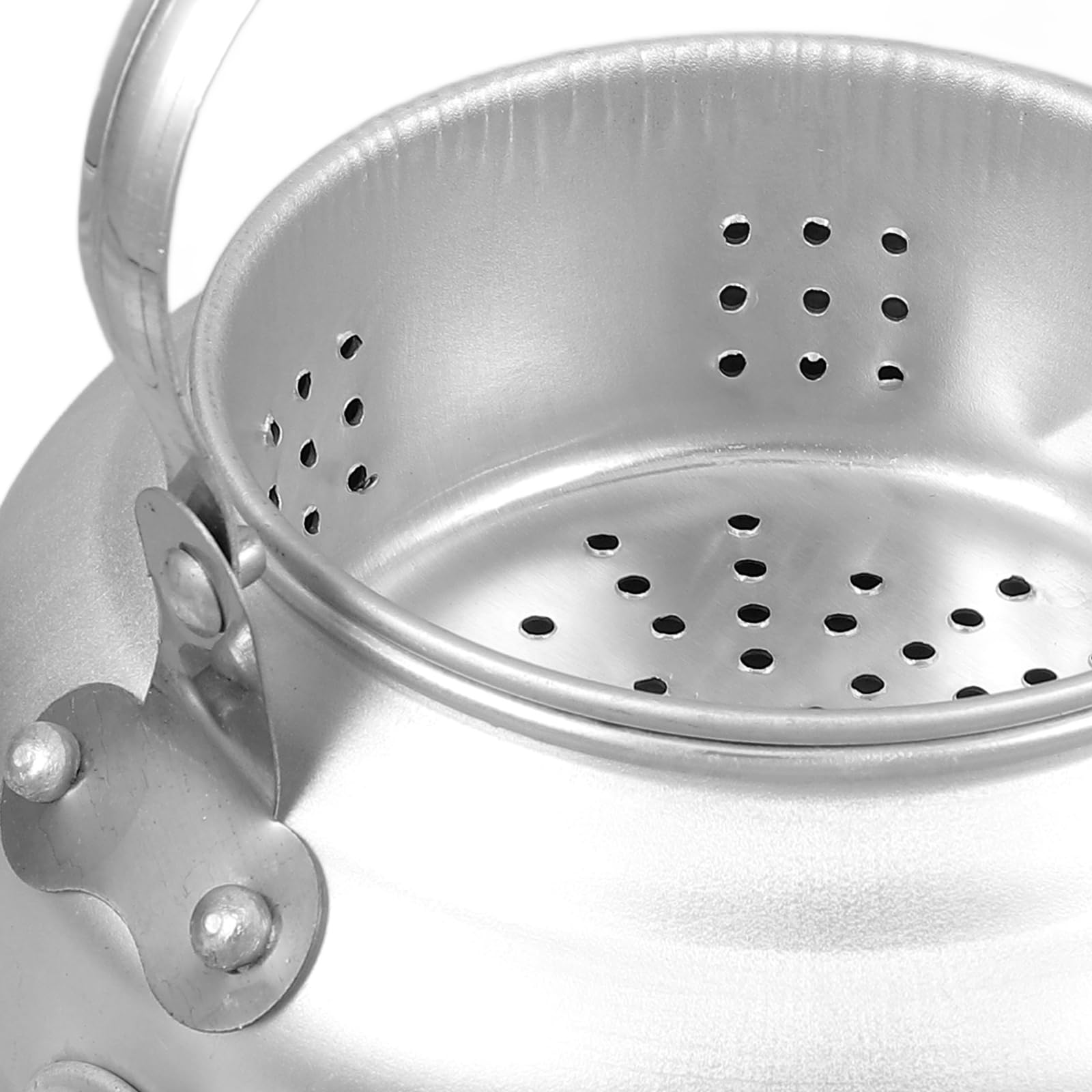 PRETYZOOM Bouilloire Aluminium 1.2L Avec Filtre Infuseur Et Poignée Ergonomique Théière Portable Pour Maison Camping Café Et Restaurant
