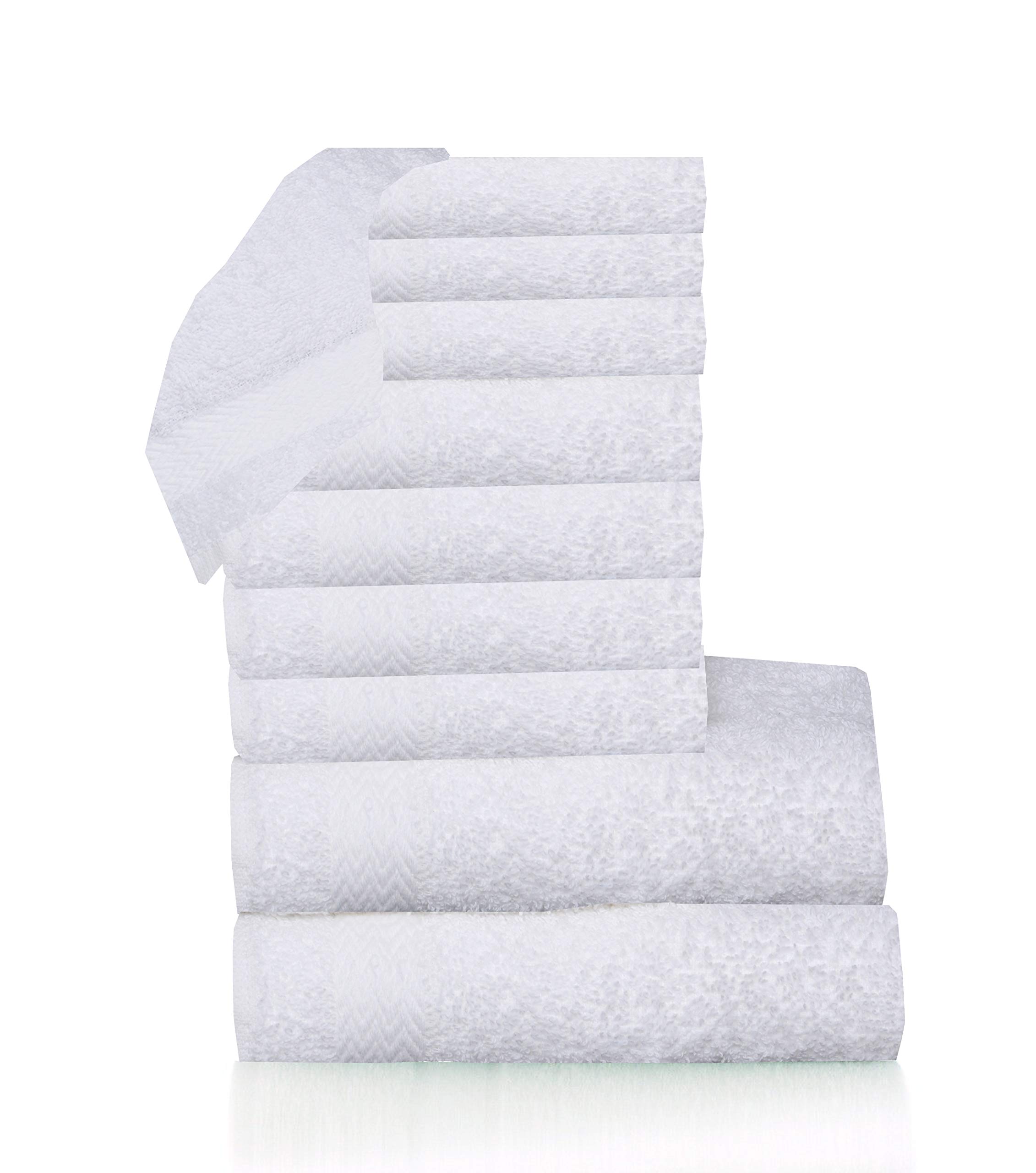 Besunshine White Multi-Buy Premium 100% Egyptian Cotton Terry Tea Towels Kitchen Dish Towels Extra Absorbent (, 3)