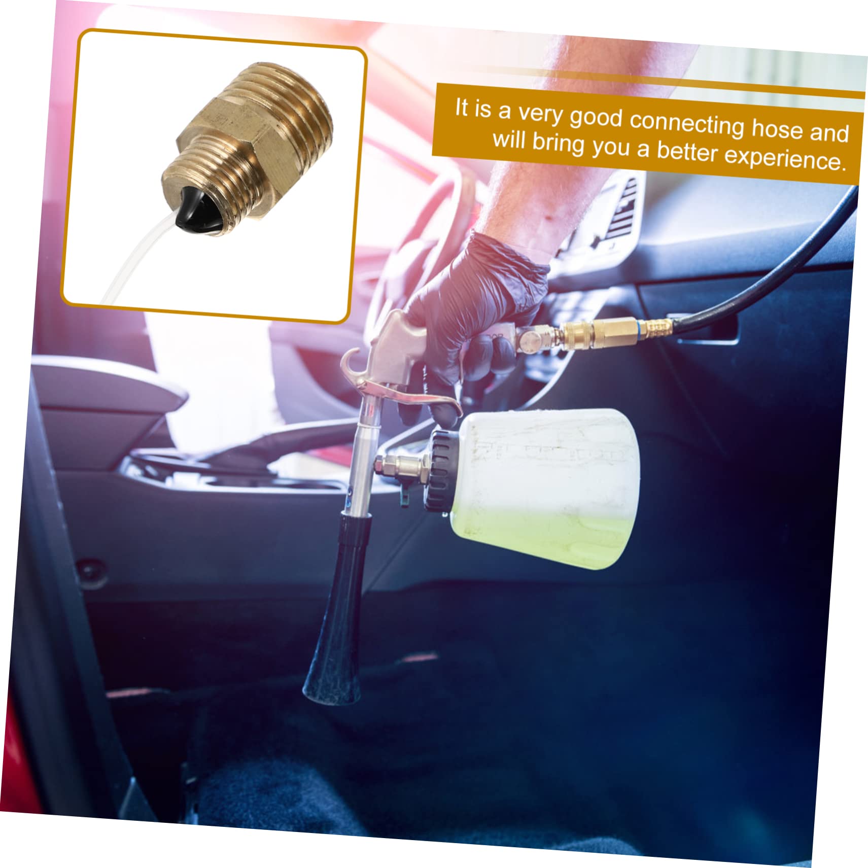 Toyvian 1pc Rotatable Air Blowing Hose Flexible Pneumatic Duster Accessory for Easy Connection and Efficient Cleaning for Air Blowers and Pressure Washers Design for Thorough Cleaning