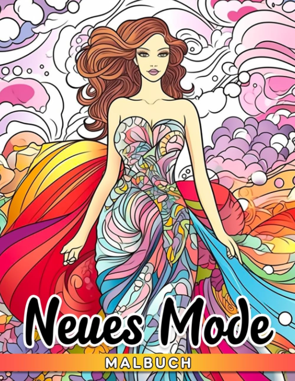 Neues Mode-Malbuch: Traditioneller Modestil mit hochwertigen Ausmalbildern | Schöne Geschenke für Erwachsene und Fashionistas im Format 85x11 Zoll (German Edition)