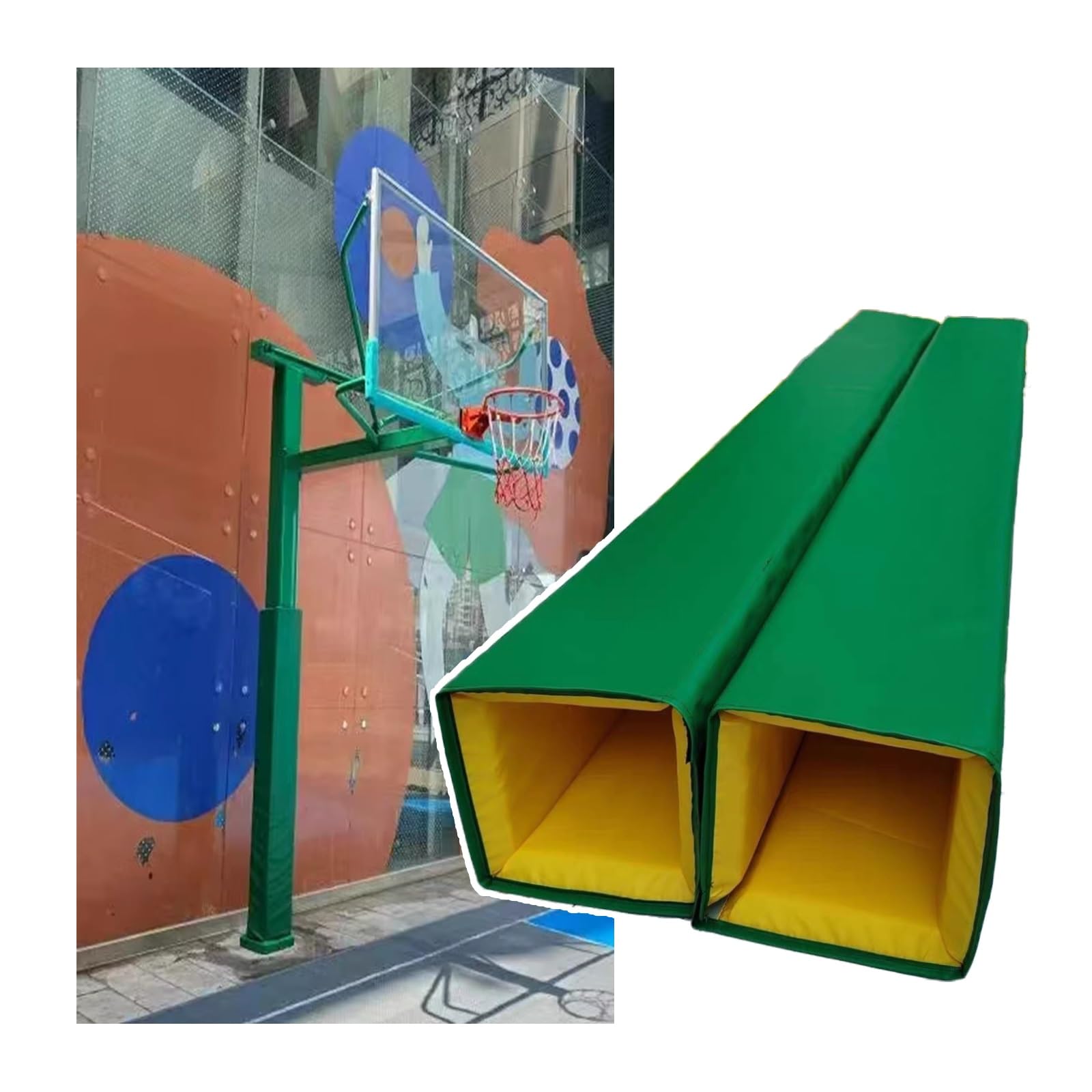 Rembourrage poteau basket résistant aux intempéries mousse protection carrée pour auvent garage