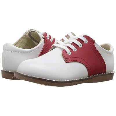 FootMates Cheer 3 (Infant/Toddler/Little Kid) Kids Shoes White/Apple Red