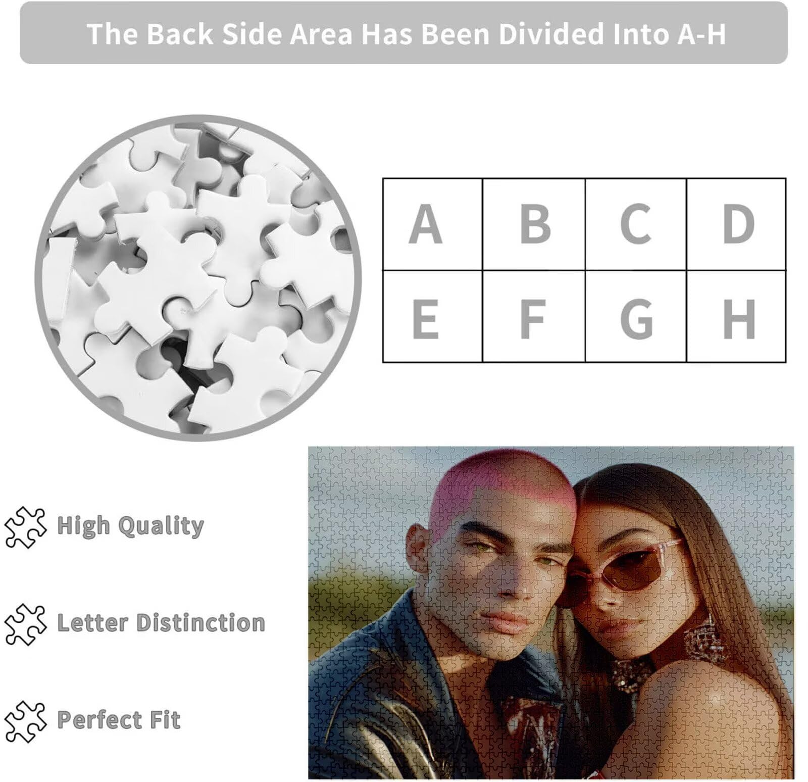 Spersonalizowana łamigłówka ze zdjęciem 1000 1500 2000 3000 4000 5000 sztuk Drewniane Puzzle Spersonalizowane z Twoim Obrazem Oryginalny prezent, z tekstem Rodzina, Zwierzęta, Urodziny, Boże