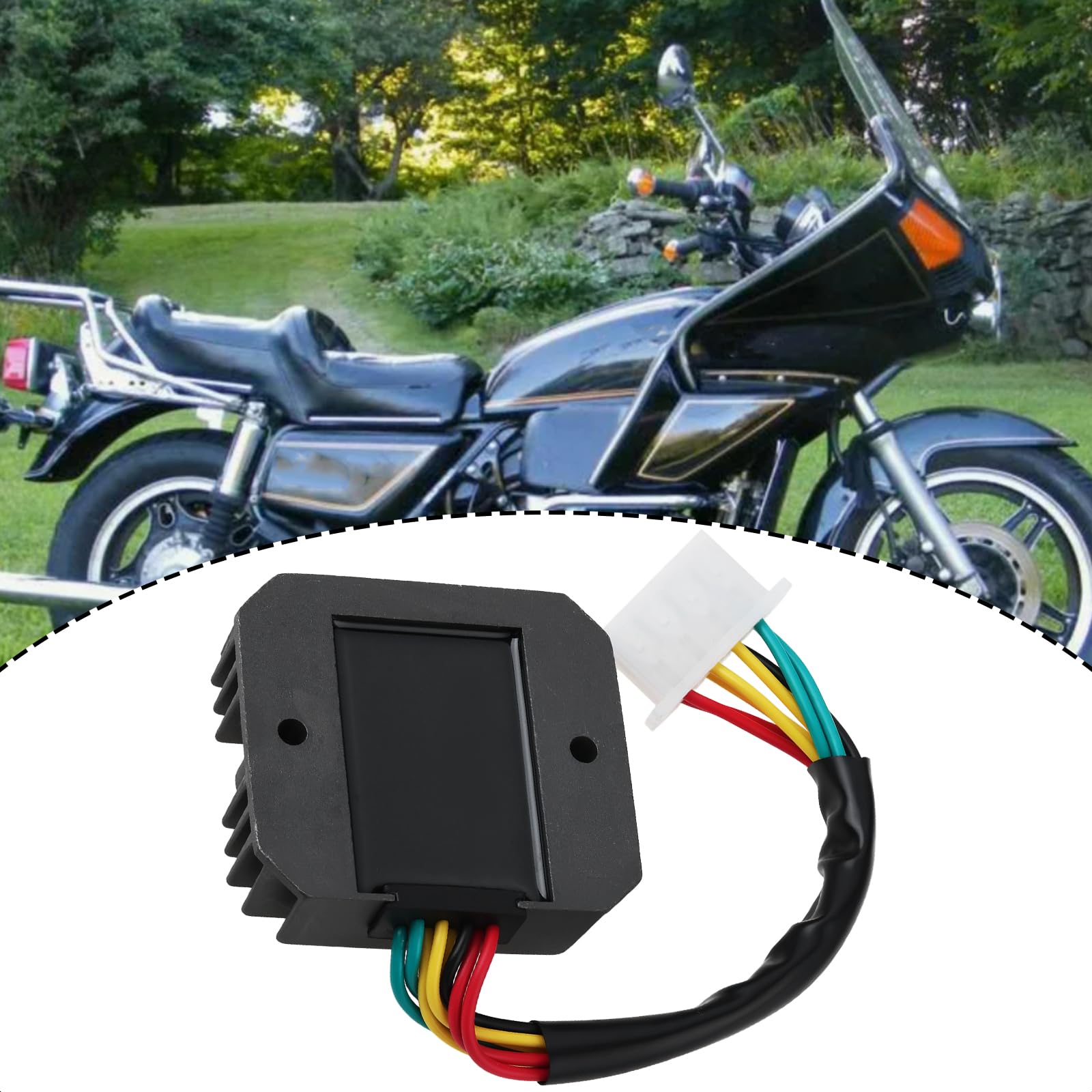 EMSea Regolatore raddrizzatore a 8 pin 31600-463-008 31600-MG9-010 compatibile con Honda Goldwing Gl 1000 1100 1200