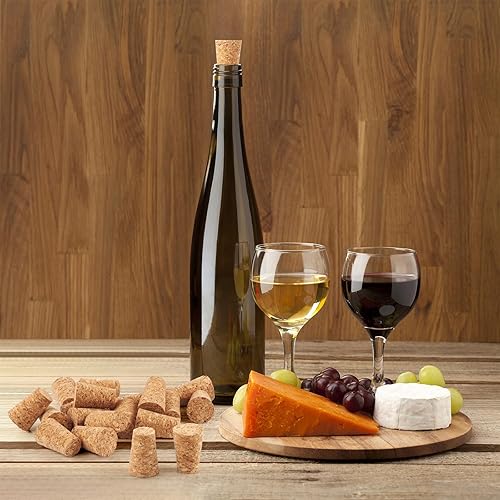 Miniatura 7 de Paquete de 20 corchos de madera suave, tapones de corcho cónicos para botellas de vino, corchos de botella de vino a prueba de fugas, corchos de